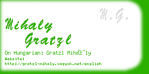 mihaly gratzl business card